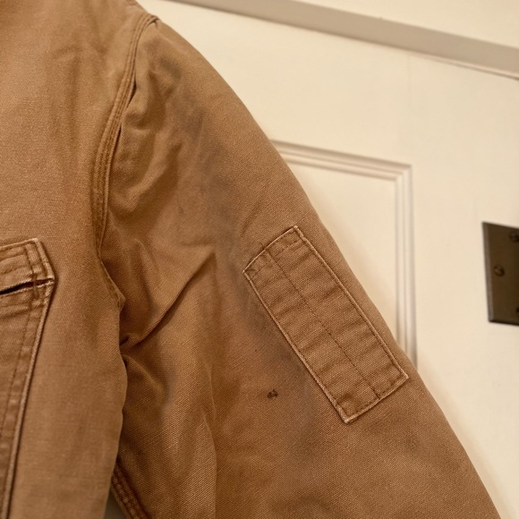 CARHARTT Men's Insulated Coveralls Sz 44 Brown Made in USA - Picture 8 of 16